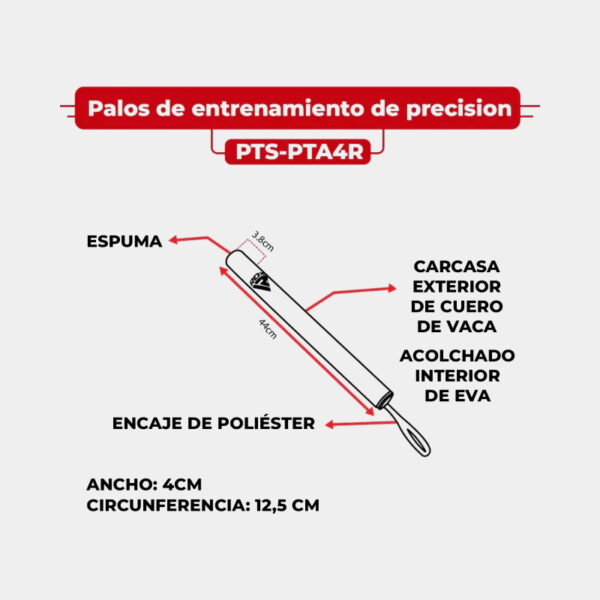 Bastones Palos Stick De Precisión Para Boxeo - RDX (Negro/Rojo)