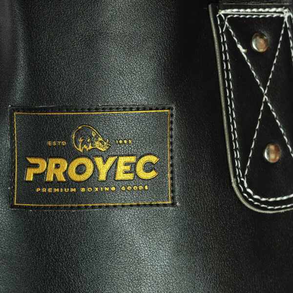 Bolsa De Cuero Con Relleno Y Cadenas 1.20mts - Proyec (Negro/Amarillo)