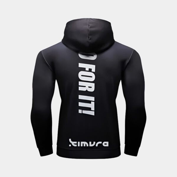 Buzo Deportivo Con Capucha Hoodie - Kimura Bulldog (Negro)