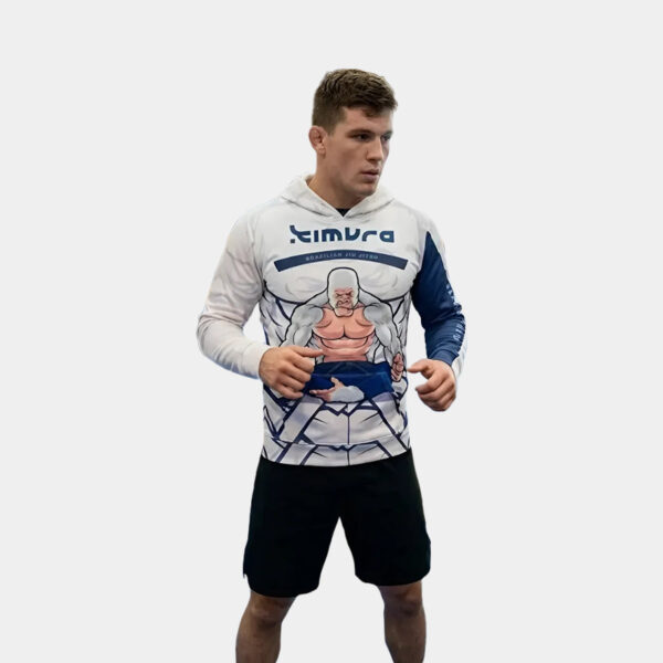 Buzo Deportivo Con Capucha Hoodie - Kimura Gorilla (Blanco)