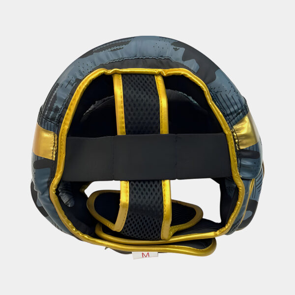 Cabezal Con Protección Pómulo Mentón - Venum Camo Gold (Gris/Dorado) - Imagen 5