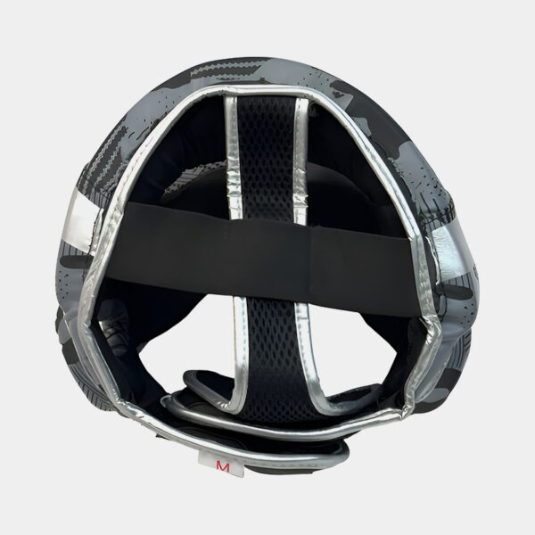 Cabezal Con Protección Pómulo Mentón - Venum Camo Silver (Gris/Plata) - Imagen 4