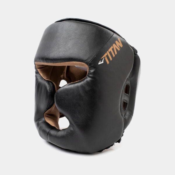 Cabezal De Boxeo Pómulo Mentón - Everlast Titan Headgear (Negro)