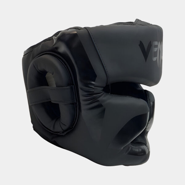 Cabezal De Boxeo Protección Pómulo Mentón - Venum Challenger (Negro) - Imagen 2