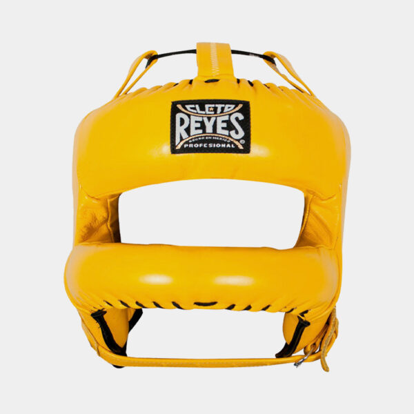 Cabezal Profesional Con Barra Protección Maxilar - Cleto Reyes (Amarillo)