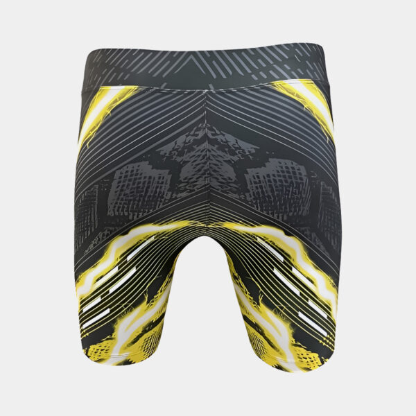 Calza Corta Deportiva - King MMA Serpent (Negro/Amarillo/Blanco) - Imagen 4