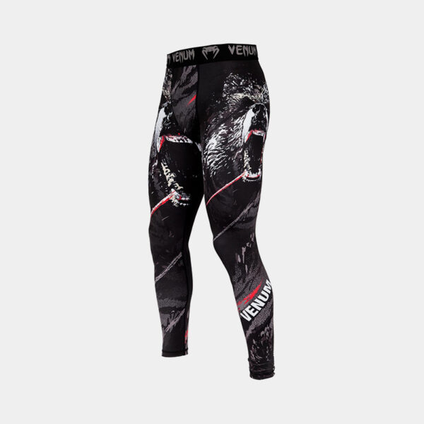 Calza Larga Deportiva Compresión - Venum Grizzli (Negro)