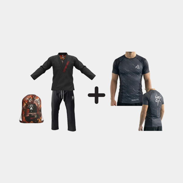 Combo Kimono Gi Jiu Jitsu Tiger Bjj + Rashguard Kimura