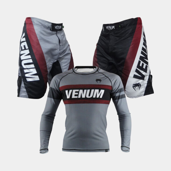 Combo Venum Hammer: dos bermudas y un rashguard de la marca Venum