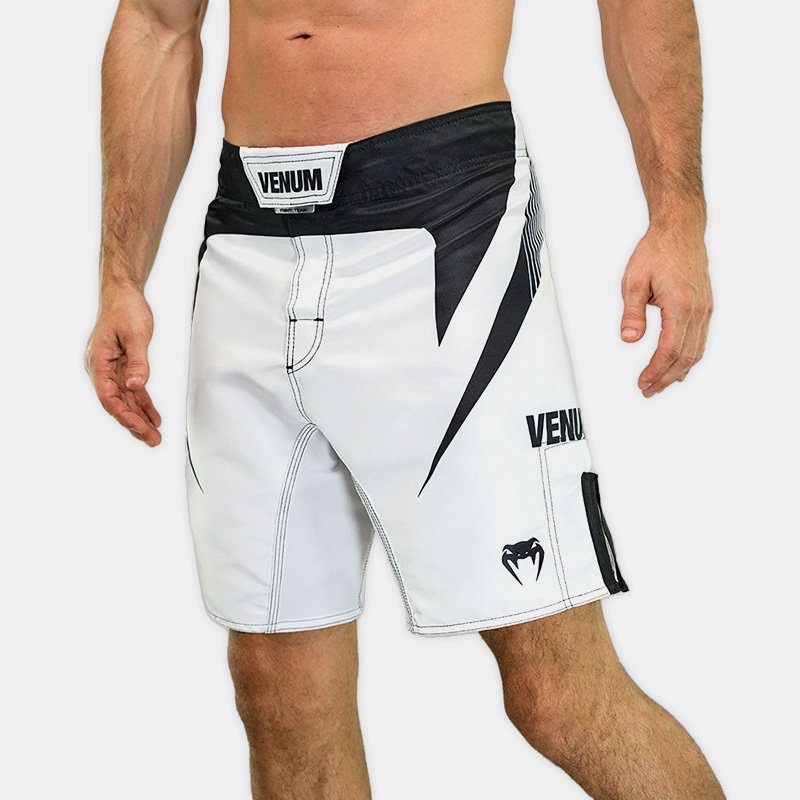 Fightshort - Venum Apex No Gi (Blanco/Negro)