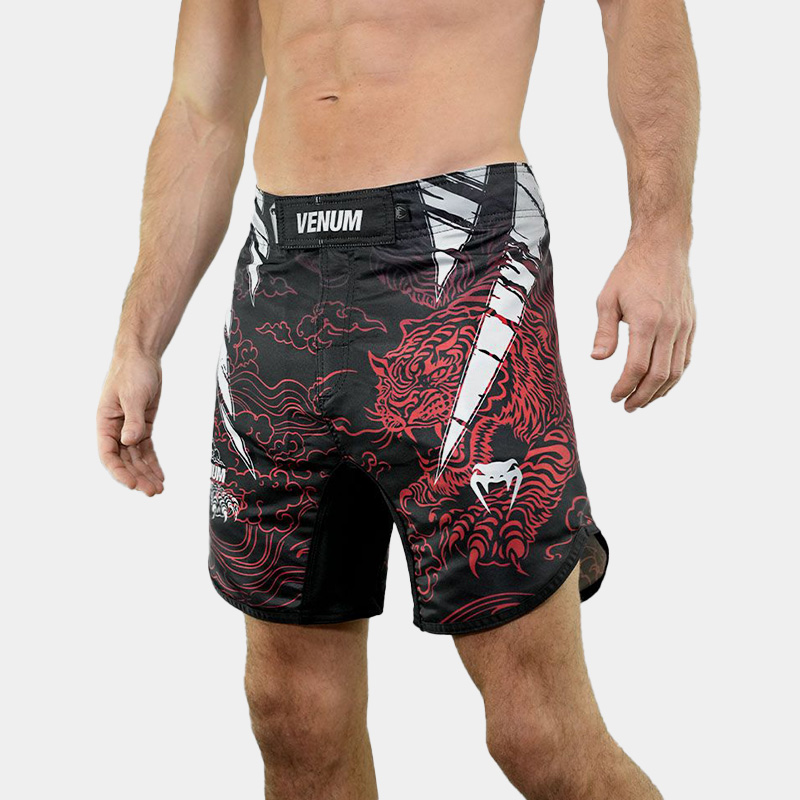 Fightshort - Venum Red Fury (Negro)