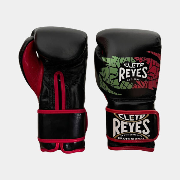 Guantes De Boxeo - Cleto Reyes (Negro/Verde/Rojo)