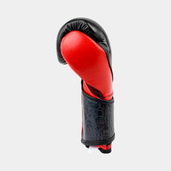 Guantes De Boxeo Cuero Natural - Cleto Reyes Alta Precisión (Negro/Rojo)