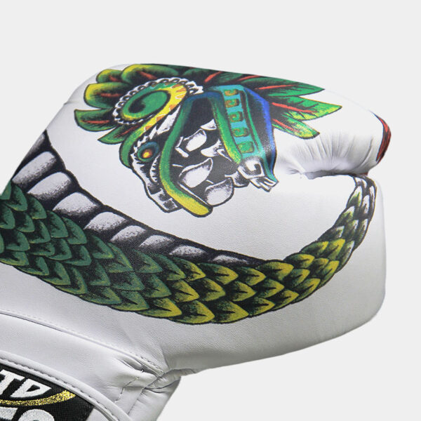 Guantes De Boxeo Cuero Natural - Cleto Reyes Quetzalcóatl (Blanco) - Imagen 5