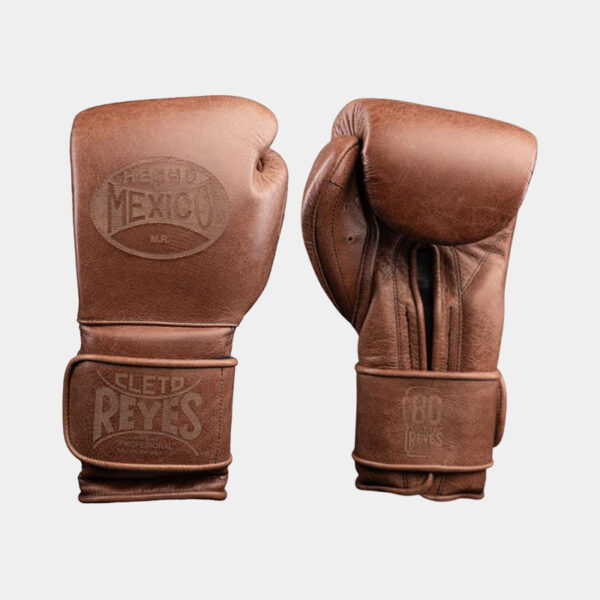 Guantes De Boxeo Cuero Natural - Cleto Reyes Vintage 1945 (Marron)