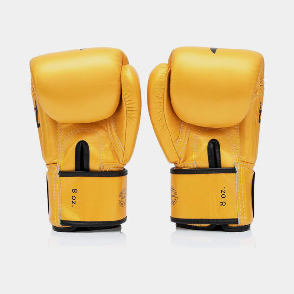 Guantes De Boxeo Cuero Vacuno - Fairtex Falcon (Amarillo)