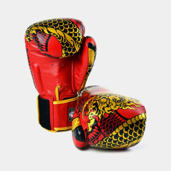 Guantes De Boxeo Cuero Vacuno - Twins Dragon (Rojo)
