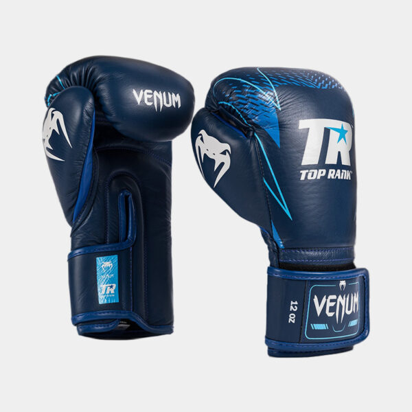 Guantes De Boxeo De Cuero - Venum Top Rank Hammer (Azul)