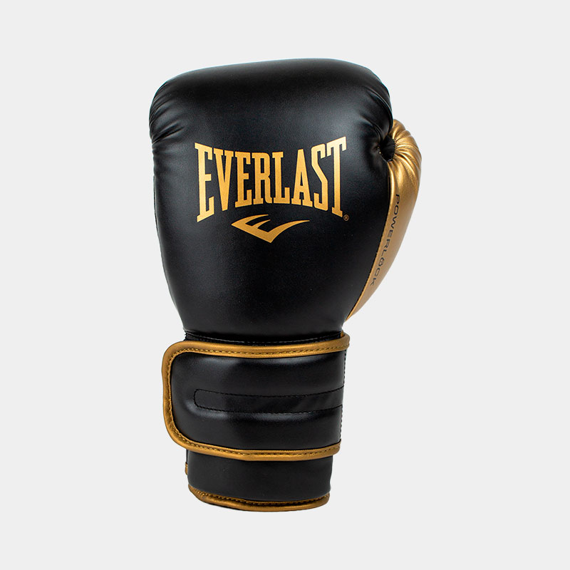 Guantes de boxeo Everlast Powerlock negro/oro