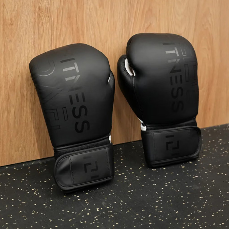 Guantes De Boxeo - Fibra Fitness Clásico (Negro)