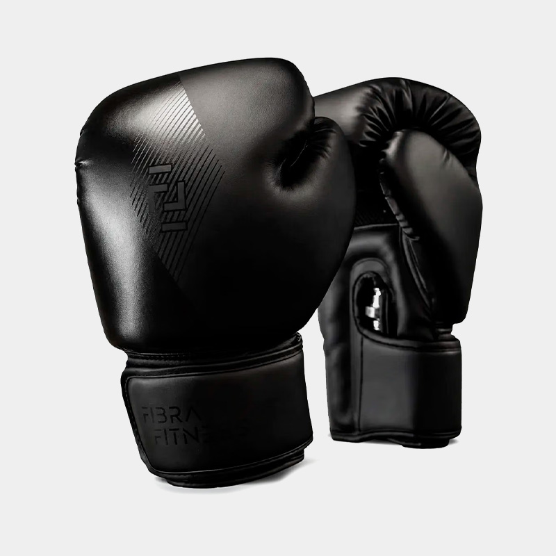 Guantes De Boxeo - Fibra Fitness Shadow (Negro)