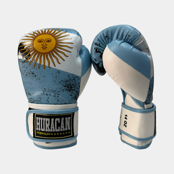 Guantes De Boxeo - Huracan Tango Premium Fight (Celeste/Blanco)