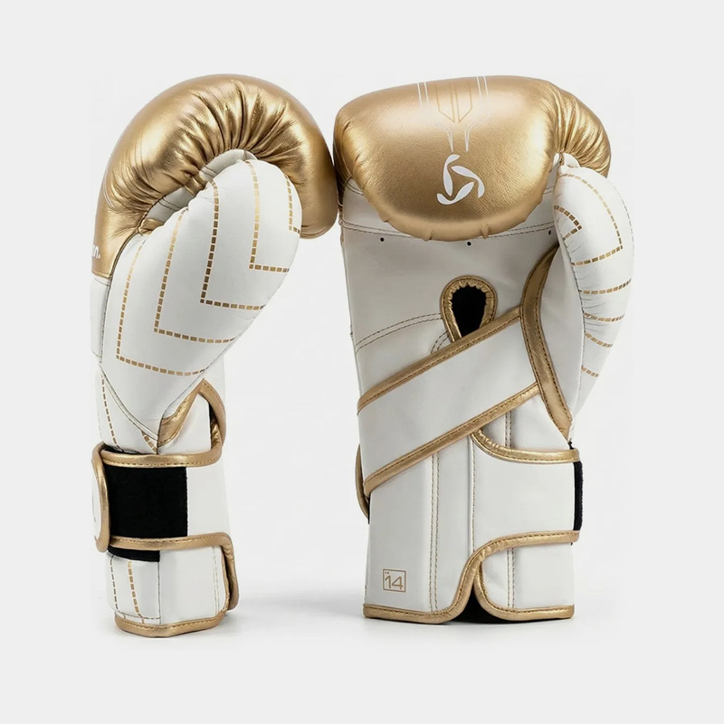 Guantes De Boxeo - Kimura Advanger 3.0 (Blanco/Dorado) - Imagen 2