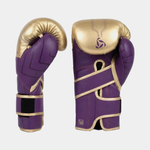Guantes De Boxeo - Kimura Advanger 3.0 (Violeta/Dorado)