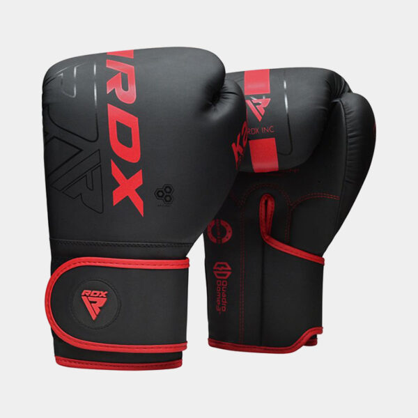 Guantes De Boxeo Profesionales - RDX Kara F6 (Negro/Rojo)