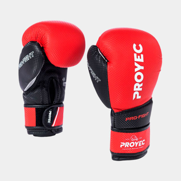 Guantes De Boxeo - Proyec Pro Fight (Rojo)