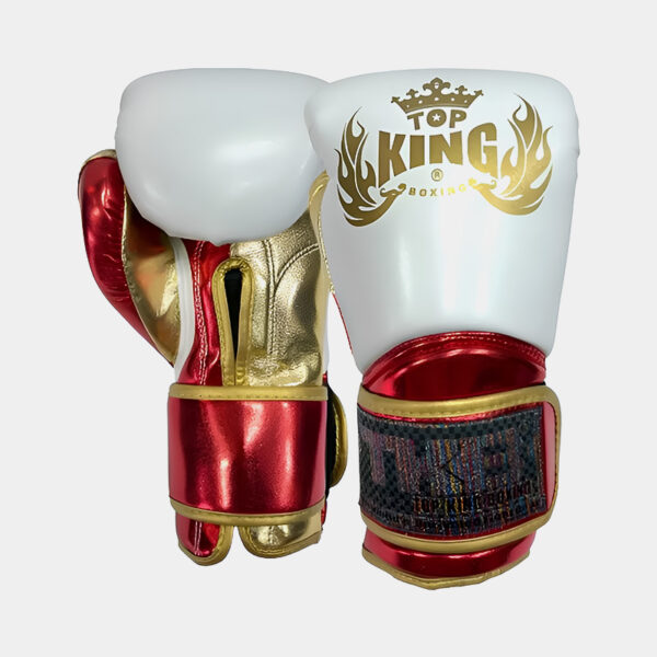 Guantes De Boxeo - Top King Elite (Blanco/Rojo)