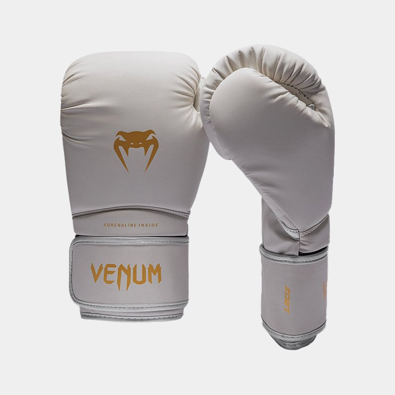 Guantes De Boxeo - Venum Contender 1.5 (Marfil/Dorado)