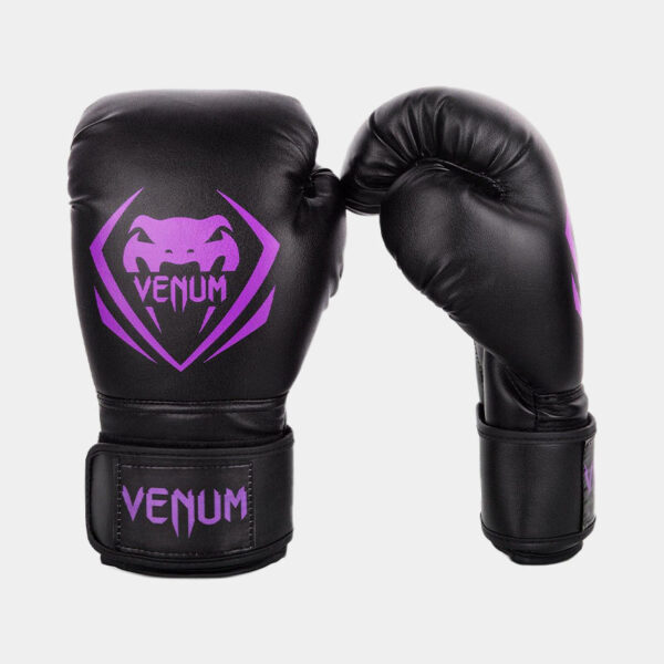 Guantes De Boxeo - Venum Contender (Negro/Violeta)