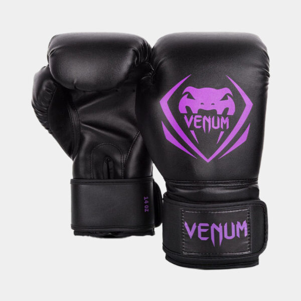 Guantes De Boxeo - Venum Contender (Negro/Violeta)