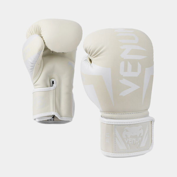 Guantes De Boxeo - Venum Elite (Blanco/Marfil)
