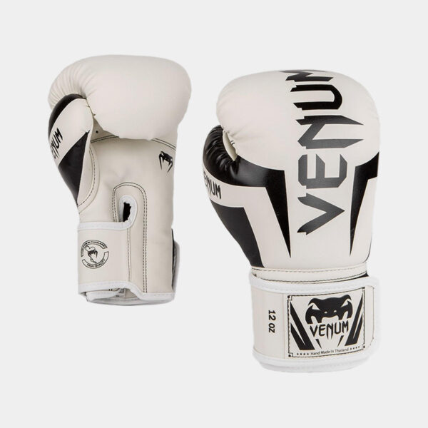Guantes De Boxeo - Venum Elite (Blanco/Negro)