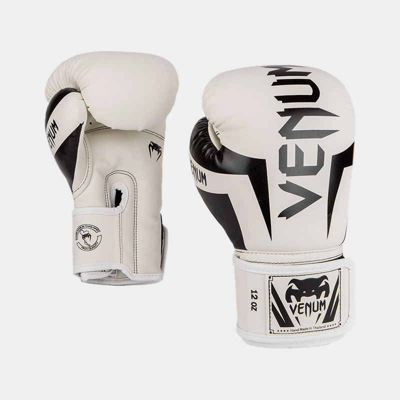 Guantes De Boxeo - Venum Elite (Blanco/Negro)