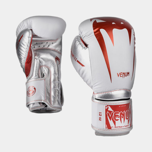 Guantes De Boxeo - Venum Giant 3.0 (Rojo/Plata)
