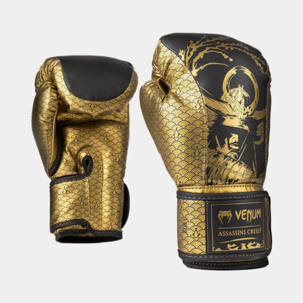 Guantes De Boxeo - Venum X Assassin’s Creed Shadows (Dorado/Negro)
