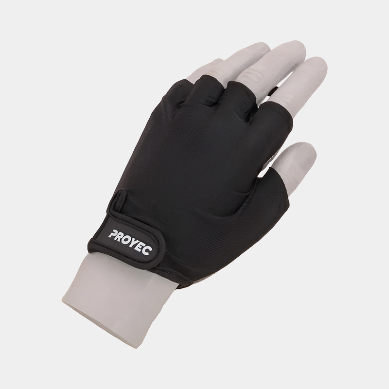 Guantes De Gimnasio Ciclismo Pesas Spinning - Proyec (Negro/Gris) - Imagen 3