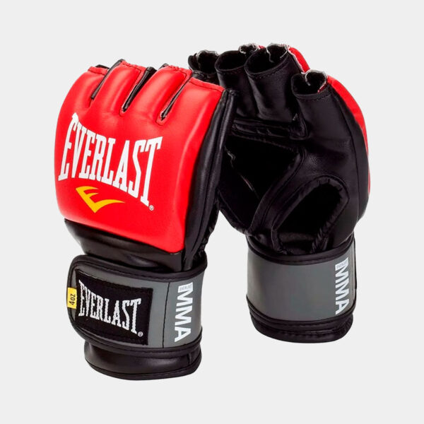 Guantes De MMA - Everlast Pro Style Grappling Gloves (Rojo/Negro)