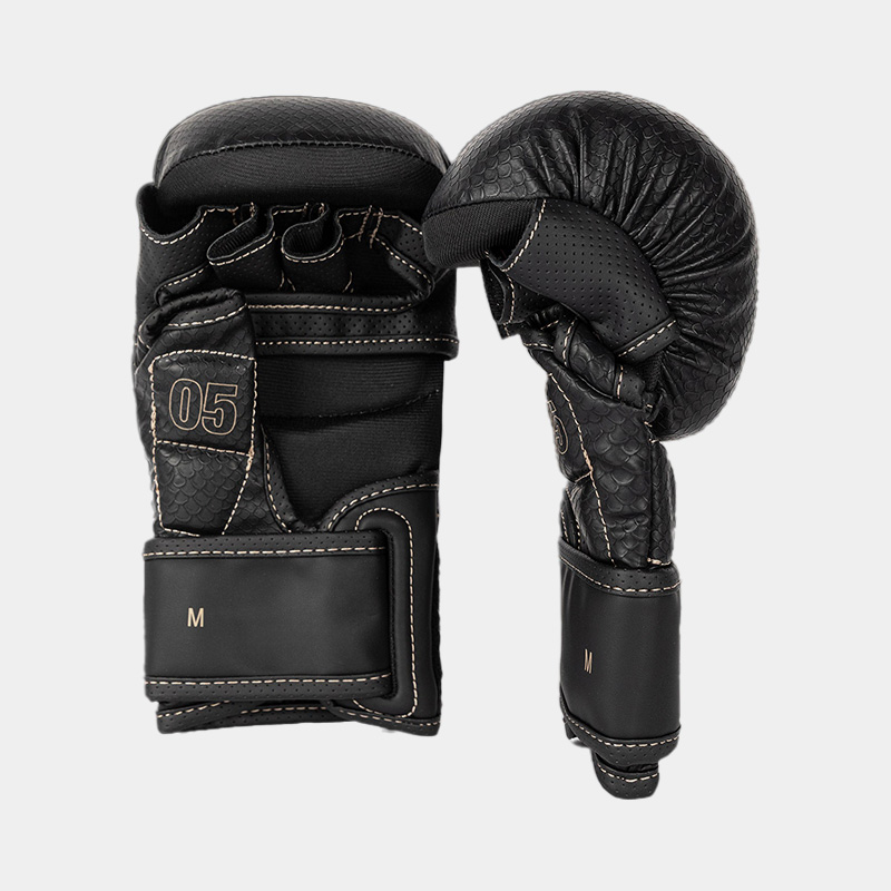 Guantes De MMA Grappling - Venum Impact Evo Escamas (Negro)