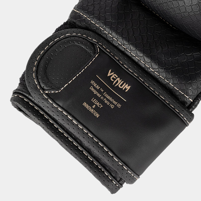 Guantes De MMA Grappling - Venum Impact Evo Escamas (Negro)