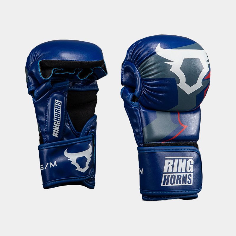 Guantes De MMA - Ringhorns Charger by Venum (Azul/Rojo)