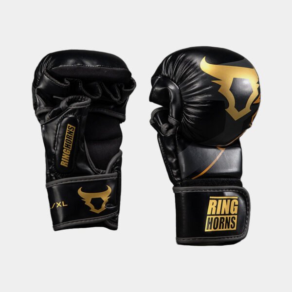 Guantes De MMA - Ringhorns Charger by Venum (Negro/Dorado)