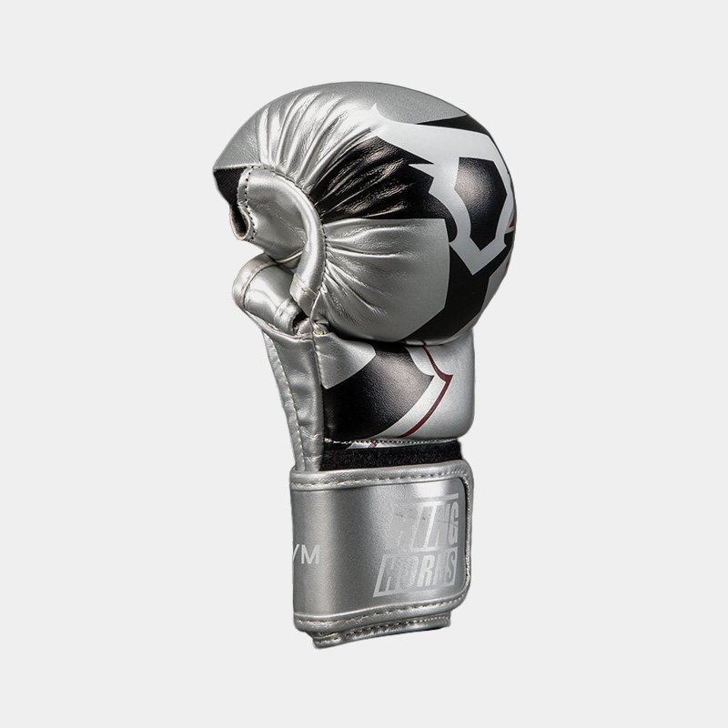 Guantes De MMA - Ringhorns Charger by Venum (Plateado/Negro)