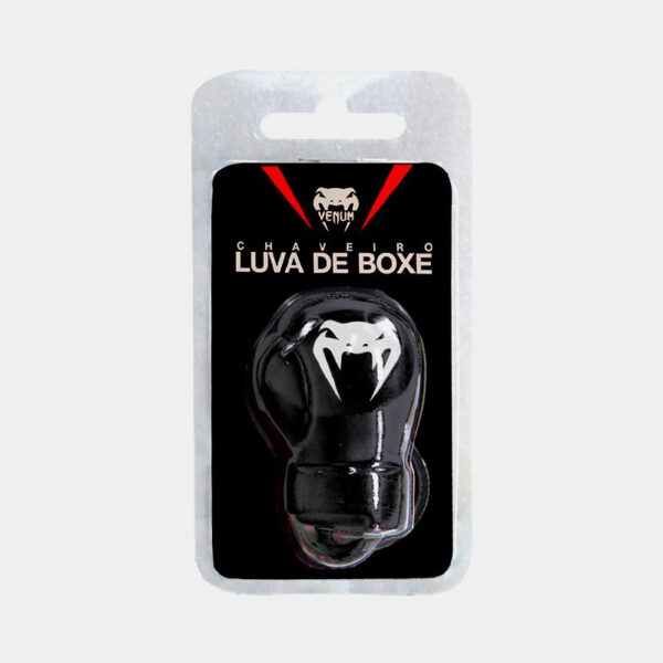 Llavero - Venum Guante De Boxeo De Silicona (Negro)