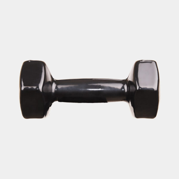 Par De Mancuernas Hexagonales Recubiertas De Vinilo 5kg C/U - Proyec (Negro)