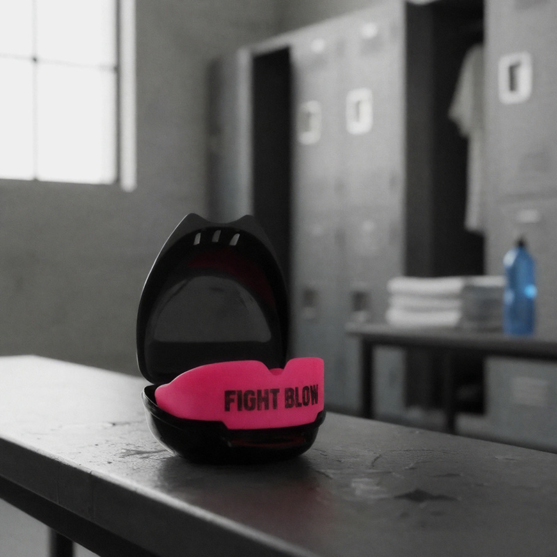 Protector Bucal Termo Moldeable - Fight Blow (Fucsia/Negro) - Imagen 6