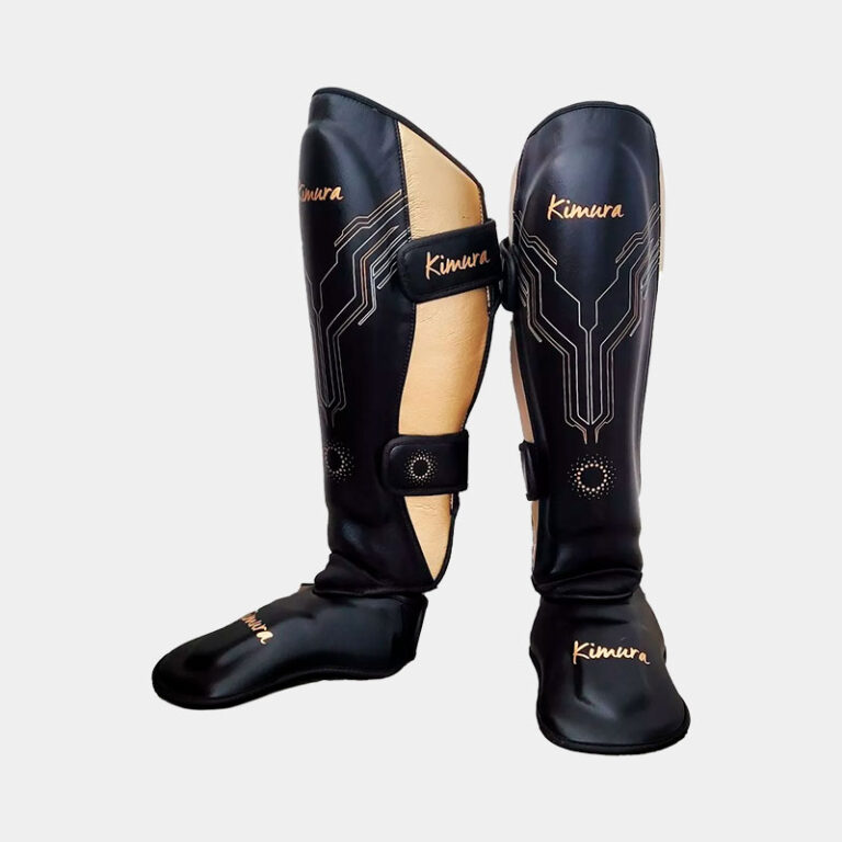 Protector Tibial - Kimura (Negro/Dorado) | MMA Espartano
